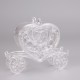 Carrosse coeur en plexi transparent