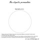 Etiquette transparente ronde