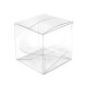 Boîte rectangle transparente en pvc