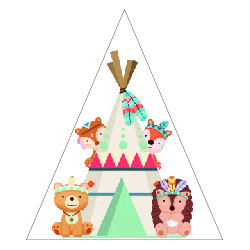 Pyramide en PVC " Copains des Bois "
