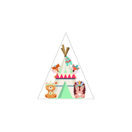 Pyramide en PVC " Copains des Bois "