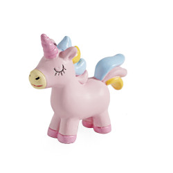 Figurine Licorne rose